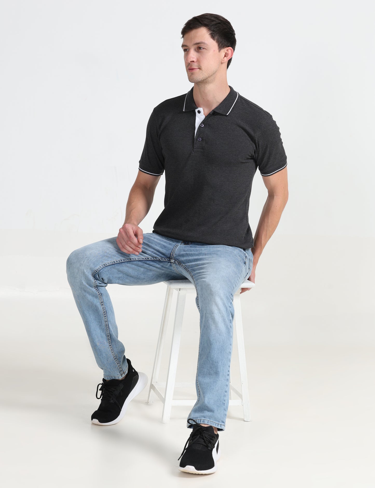 Signature Polo - Grey Melange