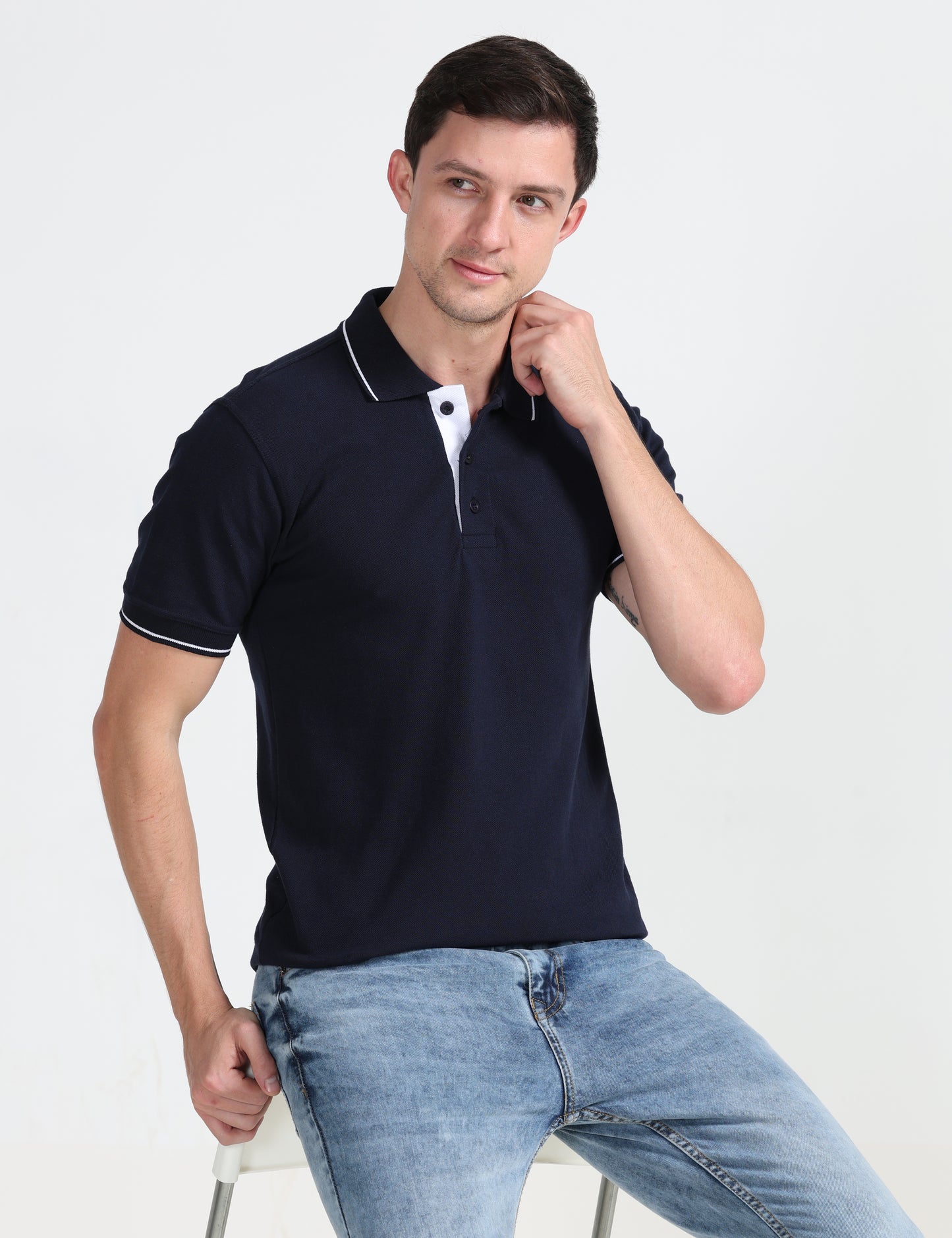 Signature Polo - Navy Blue