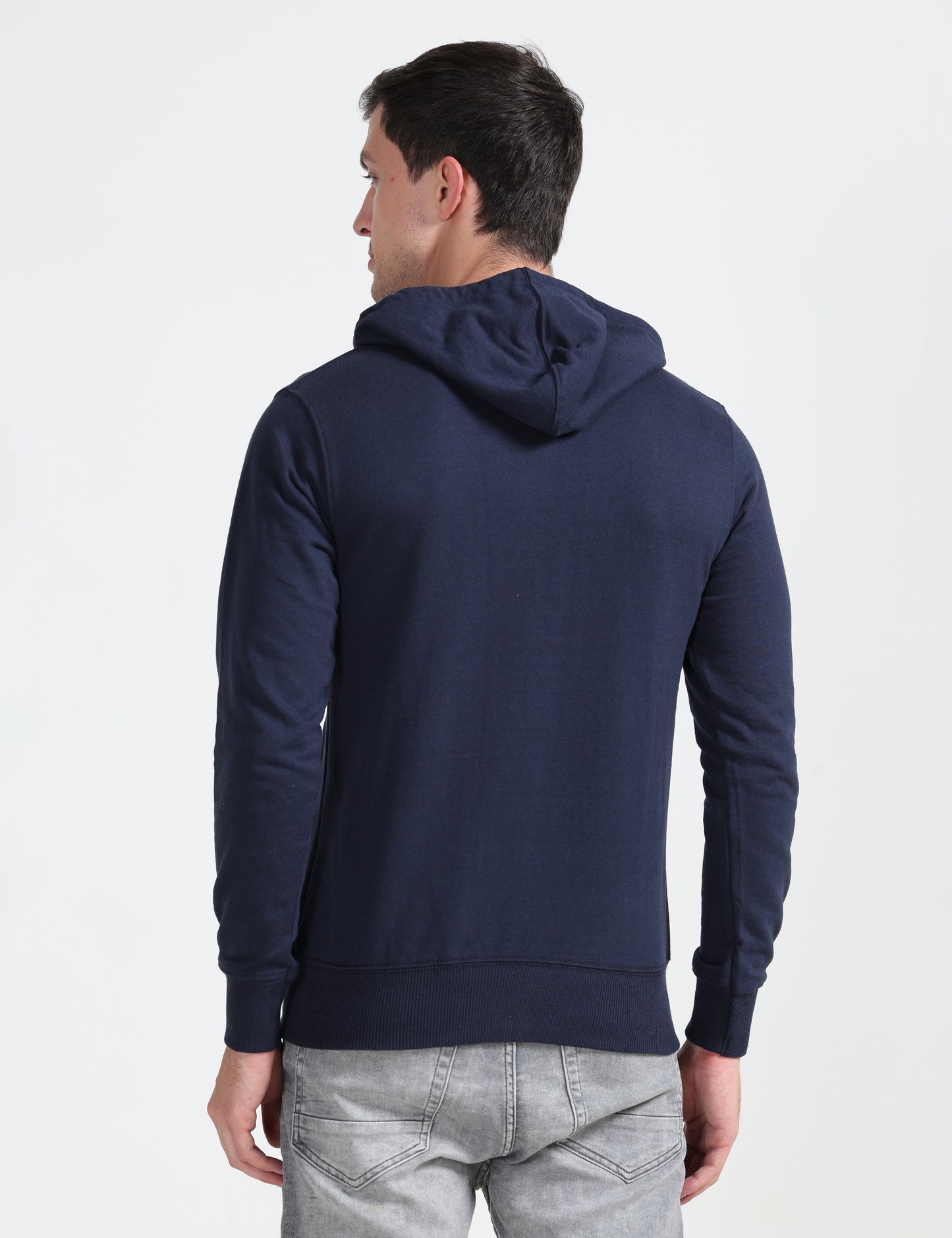 Zipper Hoodie - Navy Blue