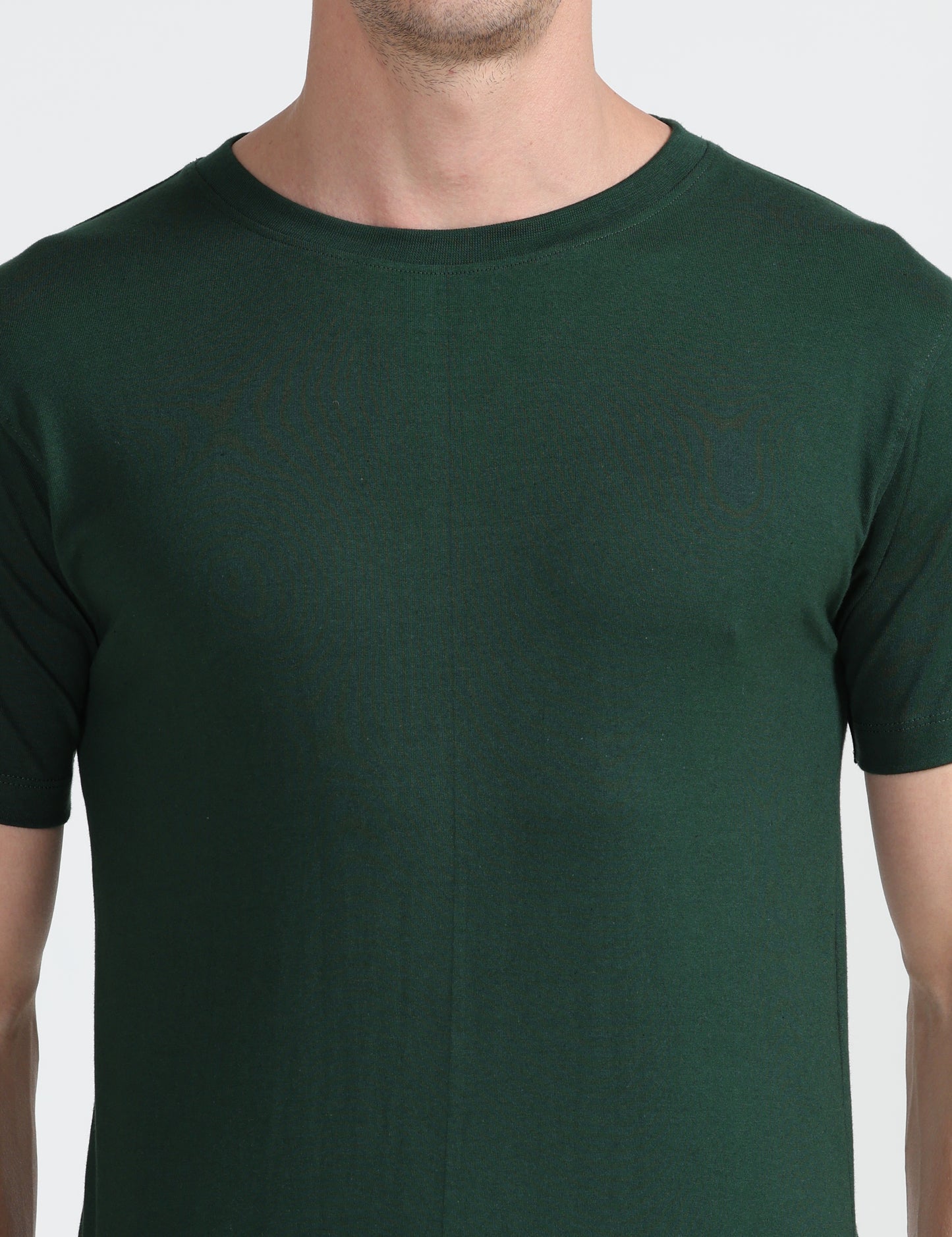 Organic Round Neck - Bottle Green