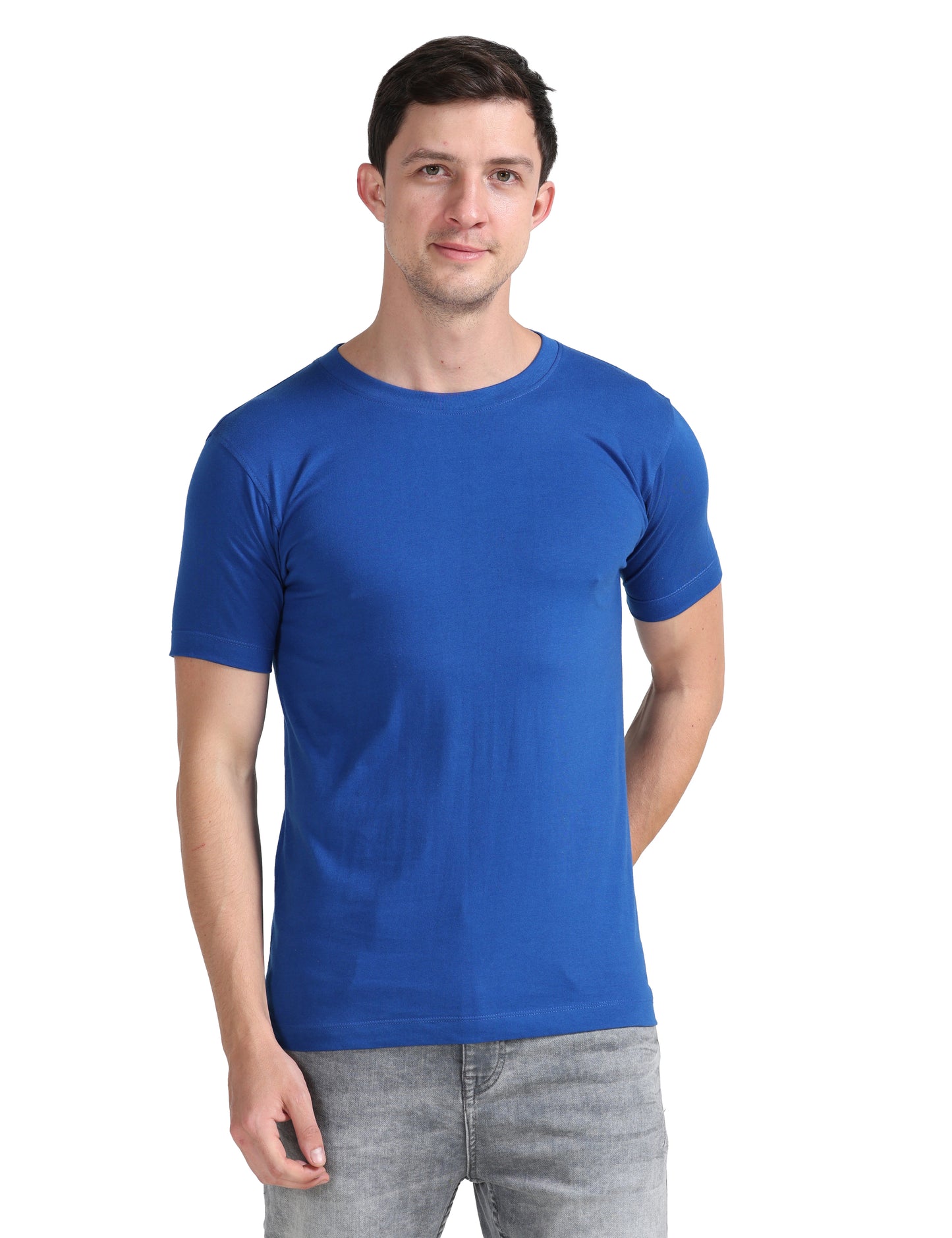Organic Round Neck - Royal Blue