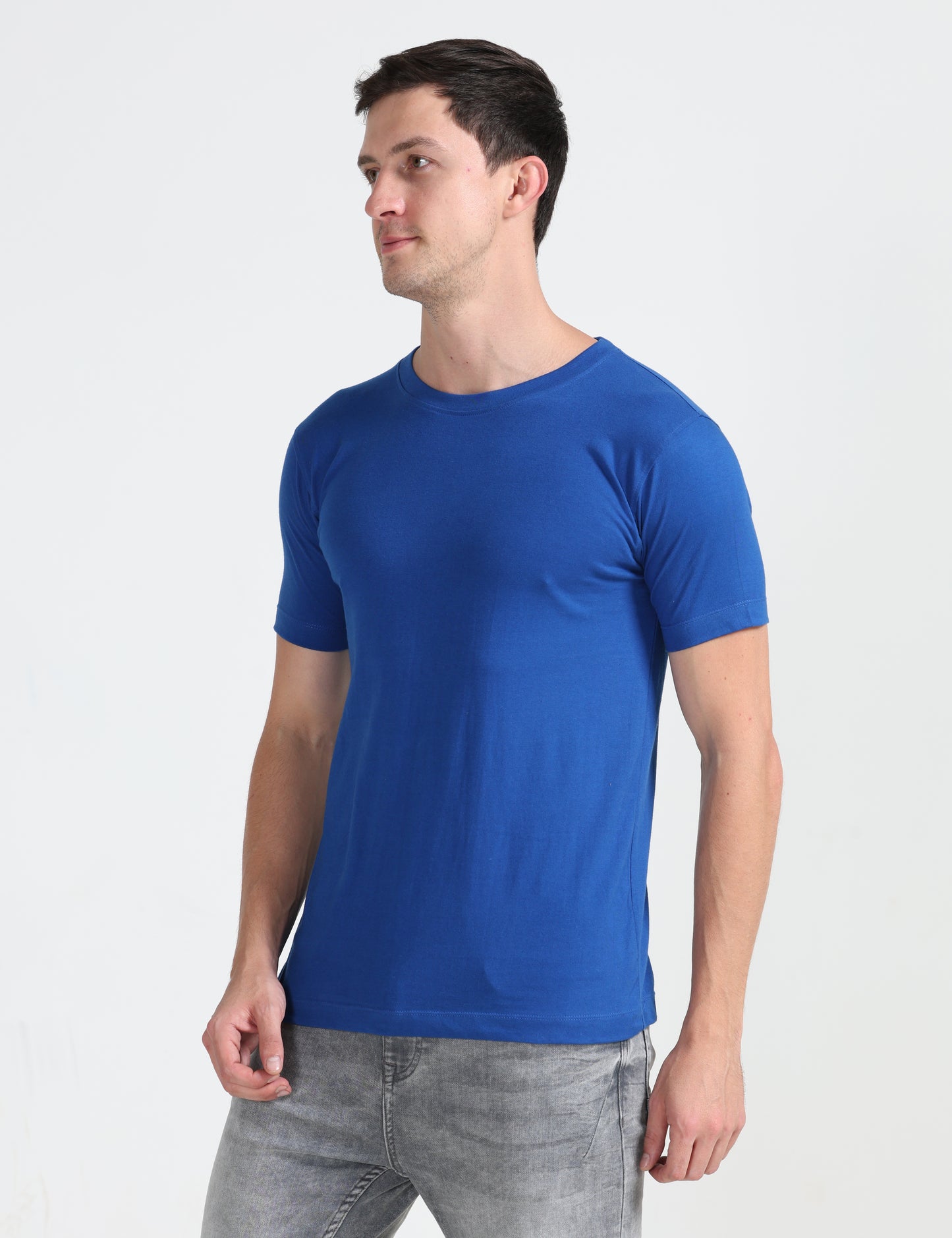 Organic Round Neck - Royal Blue