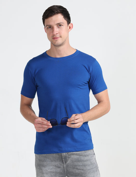 Organic Round Neck - Royal Blue
