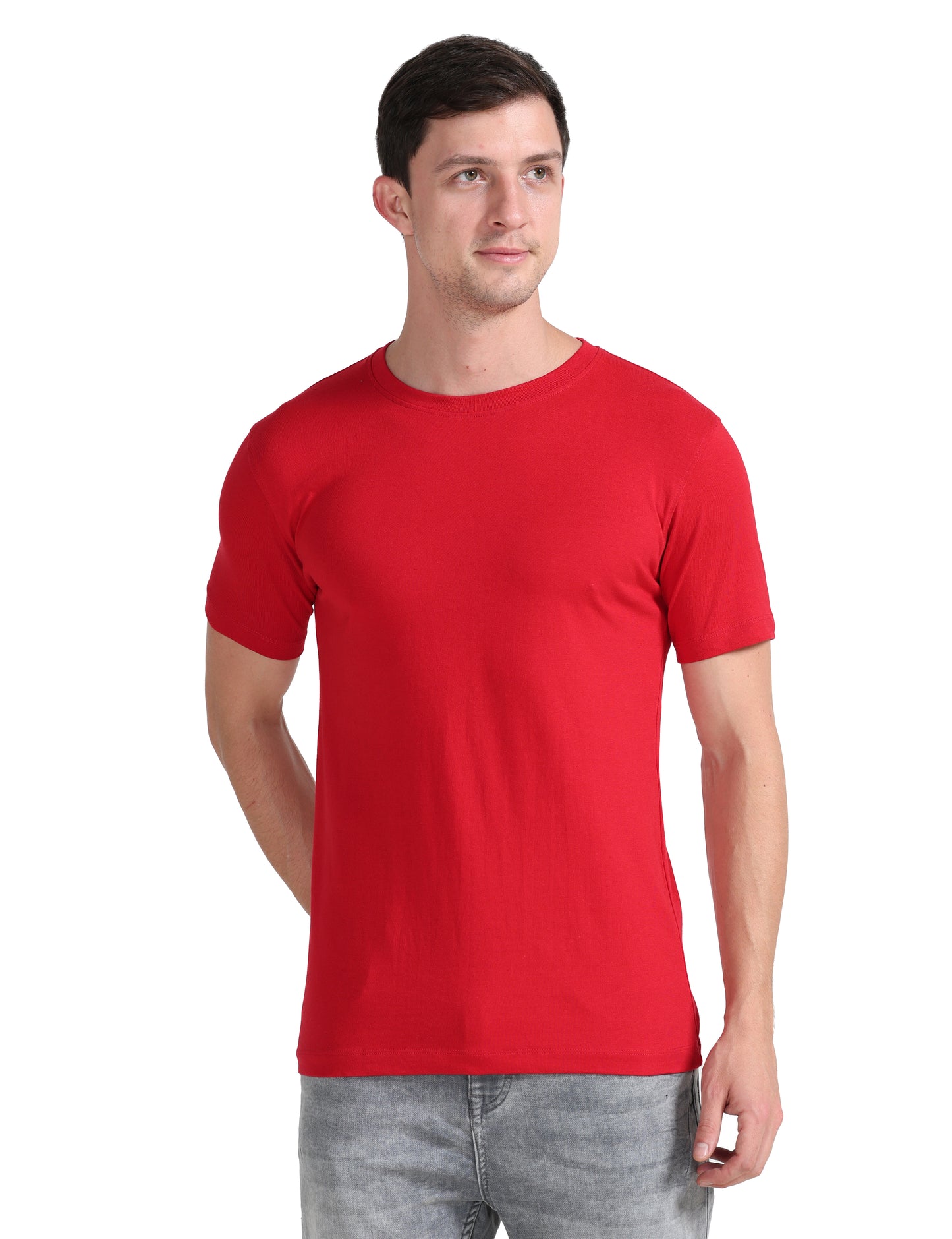 Organic Round Neck - Red
