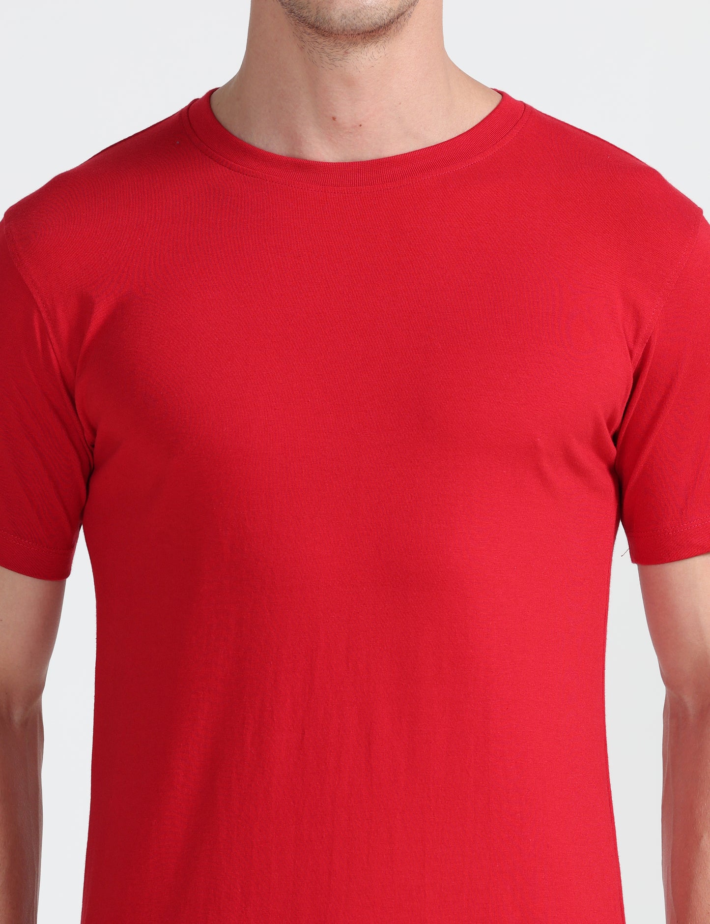 Organic Round Neck - Red