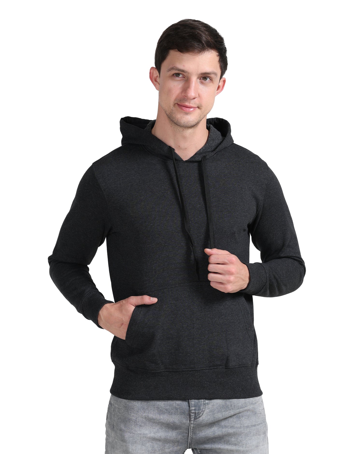 Hoodie - Black Melange