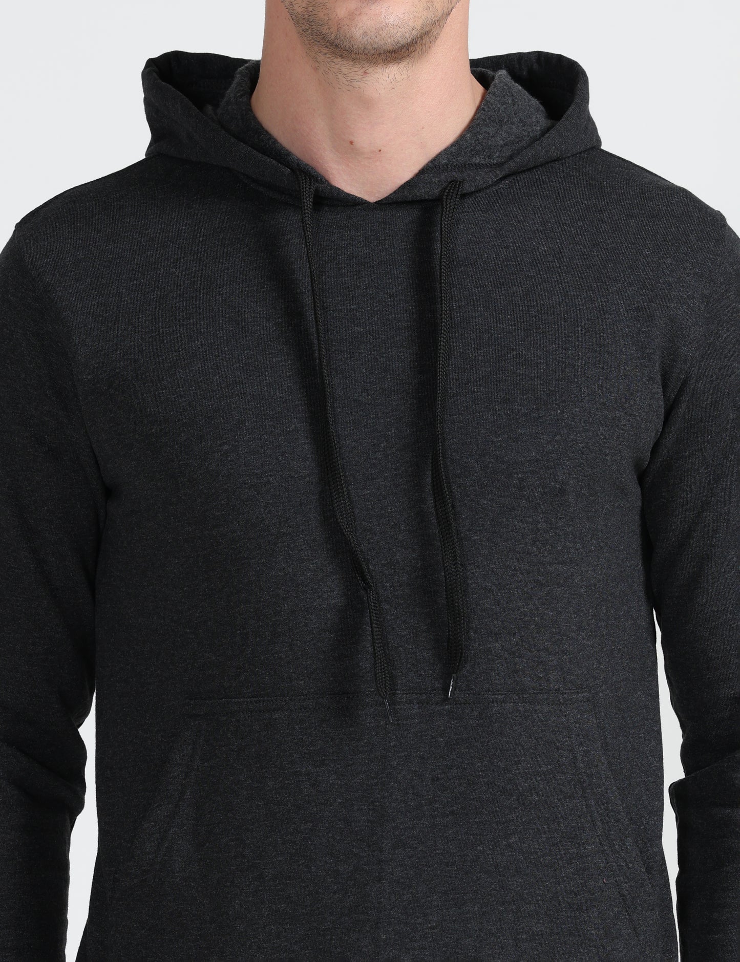Hoodie - Black Melange