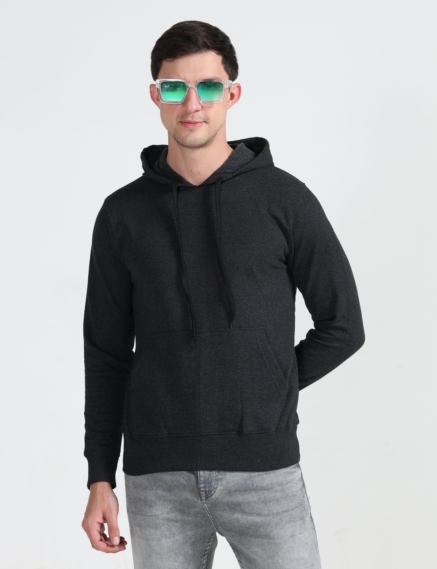 Hoodie - Black Melange