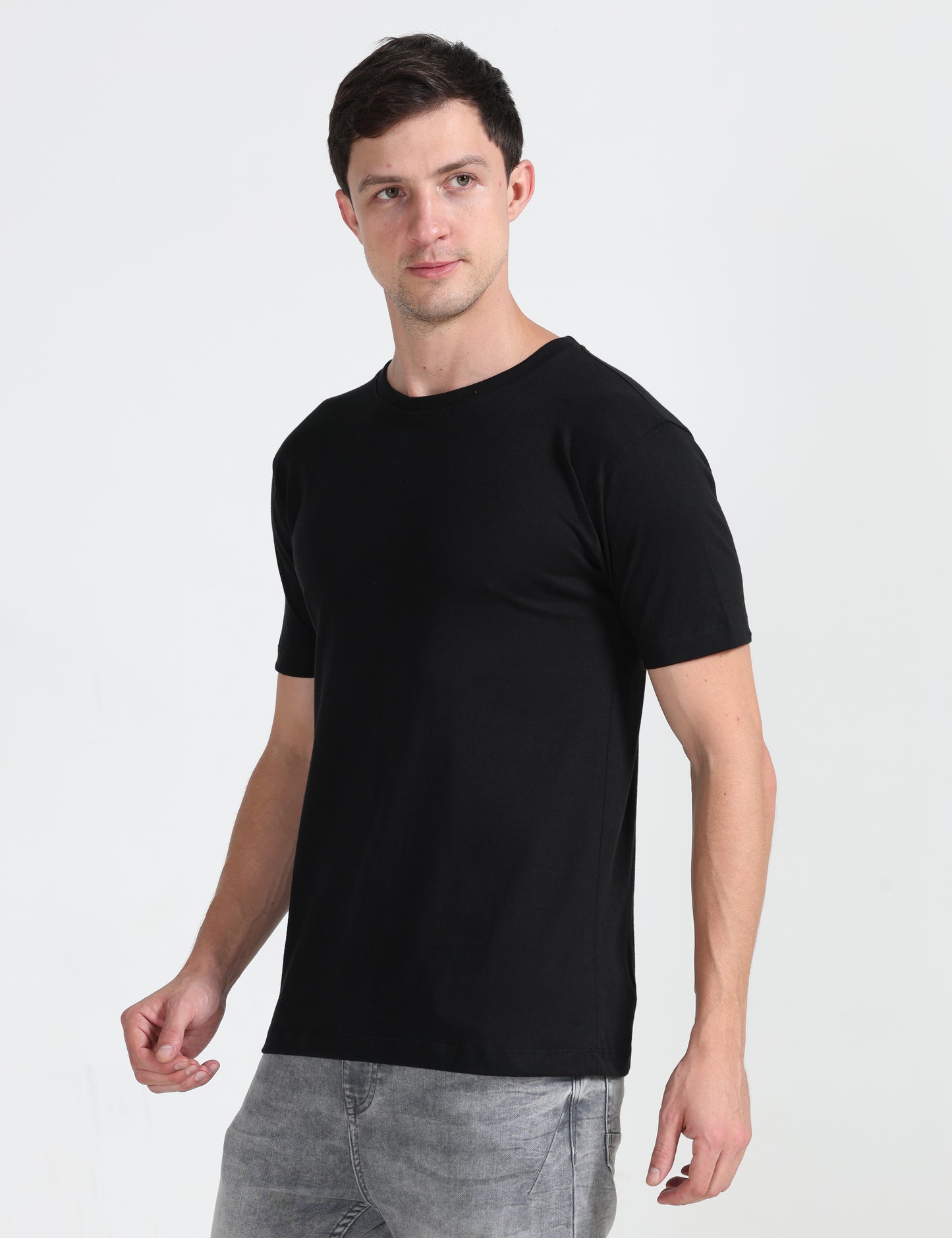 Organic Round Neck - Black