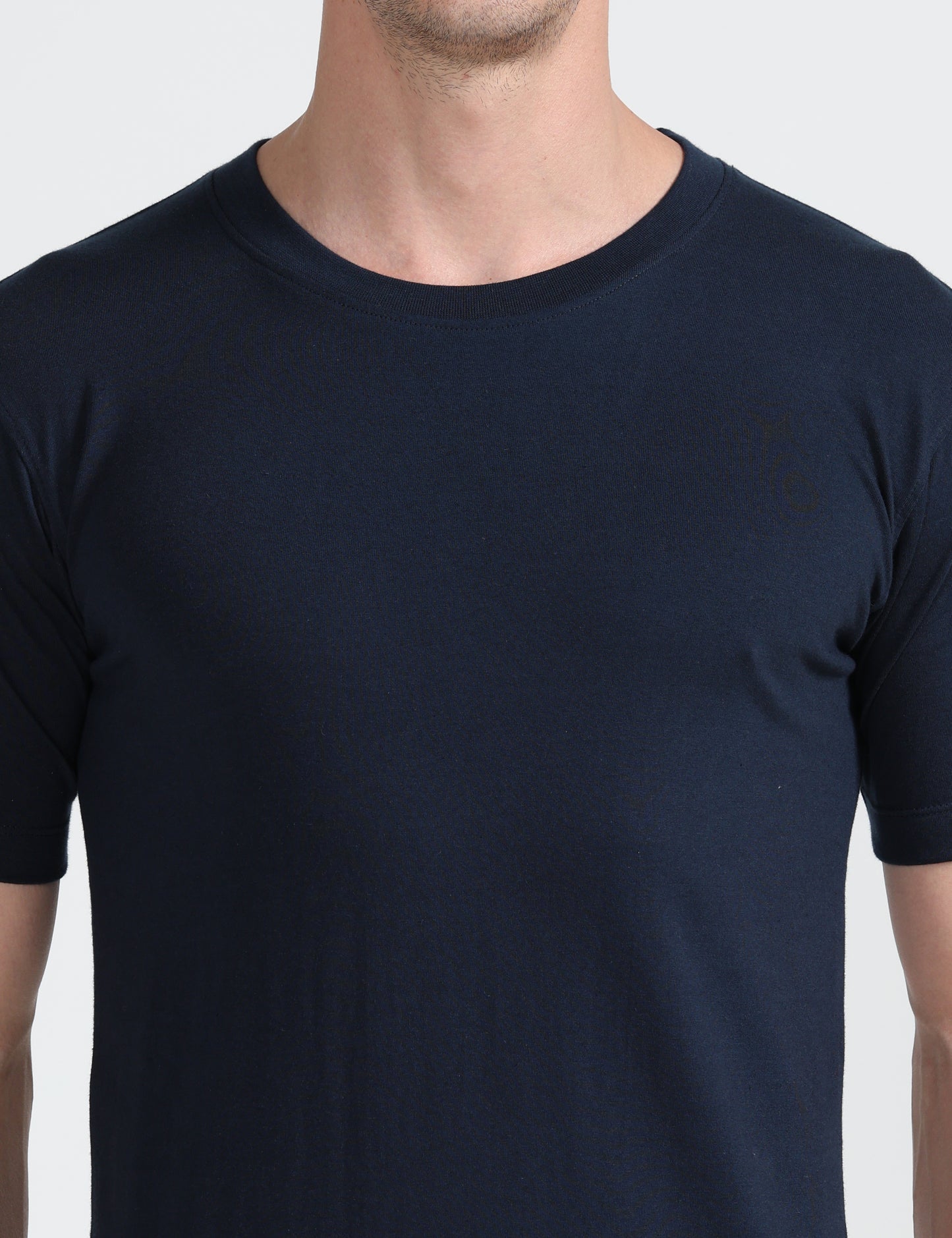 Organic Round Neck - Navy Blue